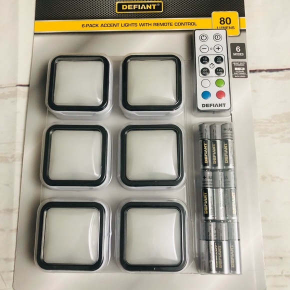 Defiant 80 Lumens Accent Lights with Remote Control (6-Pack) 1005406728 - Picture 1 of 5
